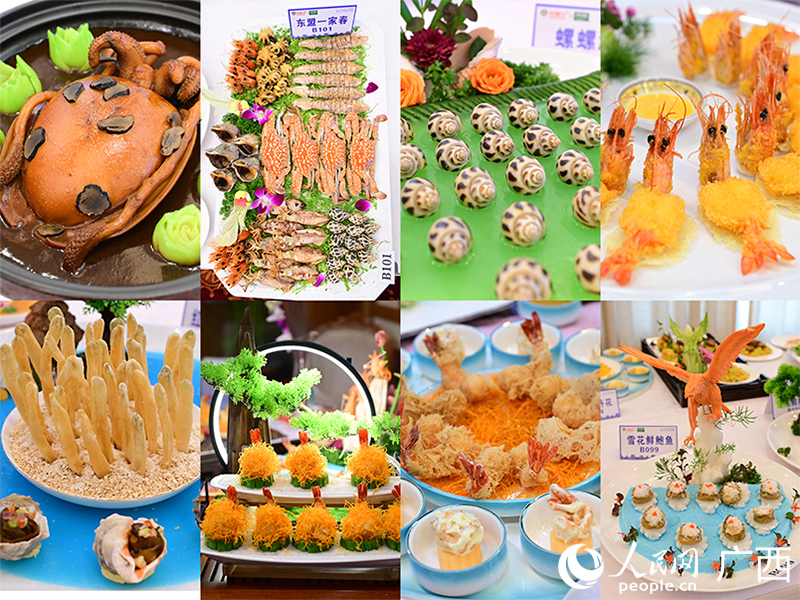 各色海鲜美食实力争“鲜”。人民网 雷琦竣摄